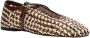 Inuovo raffia ballerina's bruin beige - Thumbnail 3