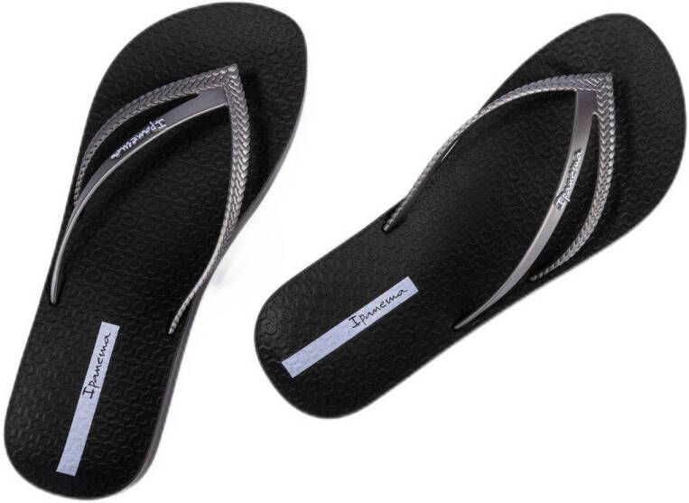 Ipanema Bossa Anatomic Soft teenslippers zwart zilver