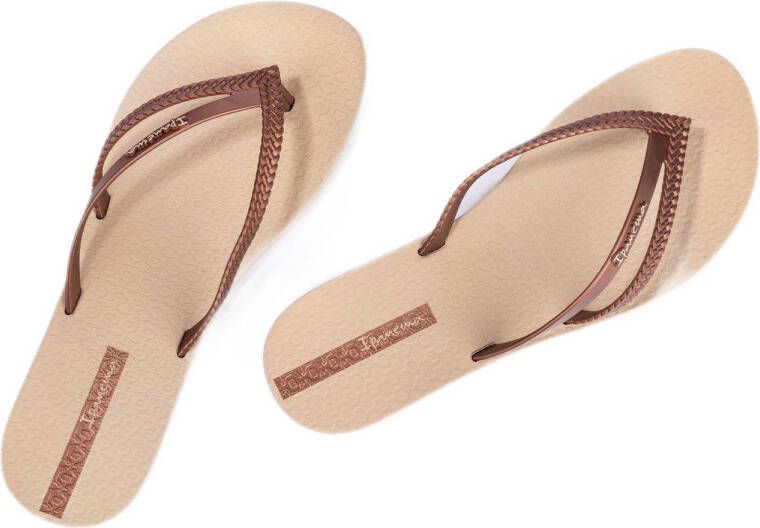 Ipanema Bossa teenslippers beige koper