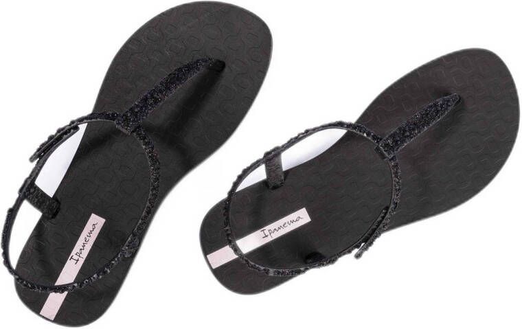 Ipanema glitter sandalen zwart