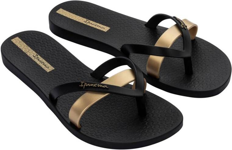 Ipanema Kirei teenslippers zwart goud