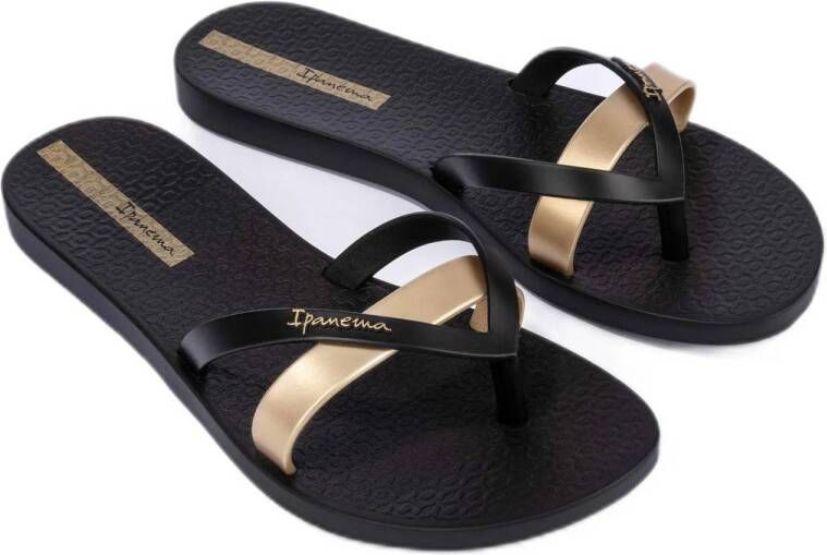 Ipanema Kirei teenslippers zwart goud