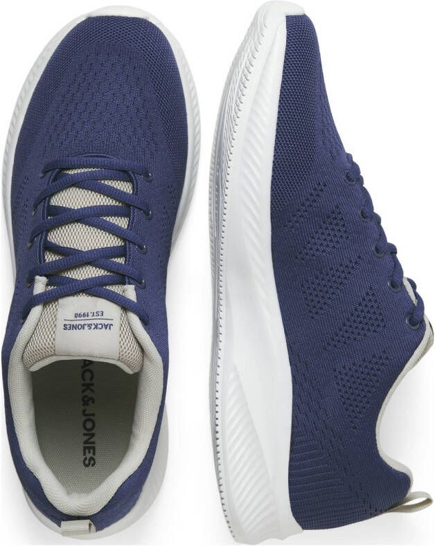 JACK & JONES Jfwcroxley Knit Sneaker Noos sneakers donkerblauw