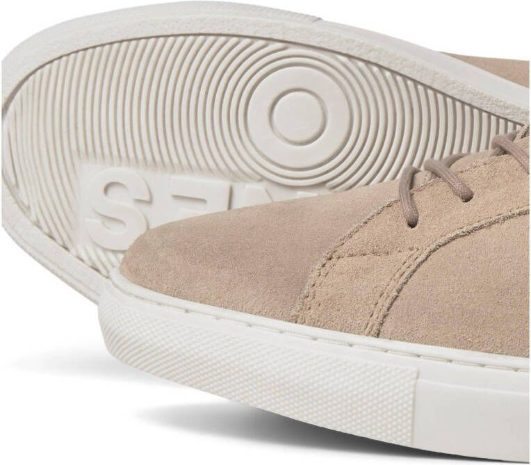 JACK & JONES JFWGALAXY suède sneakers beige