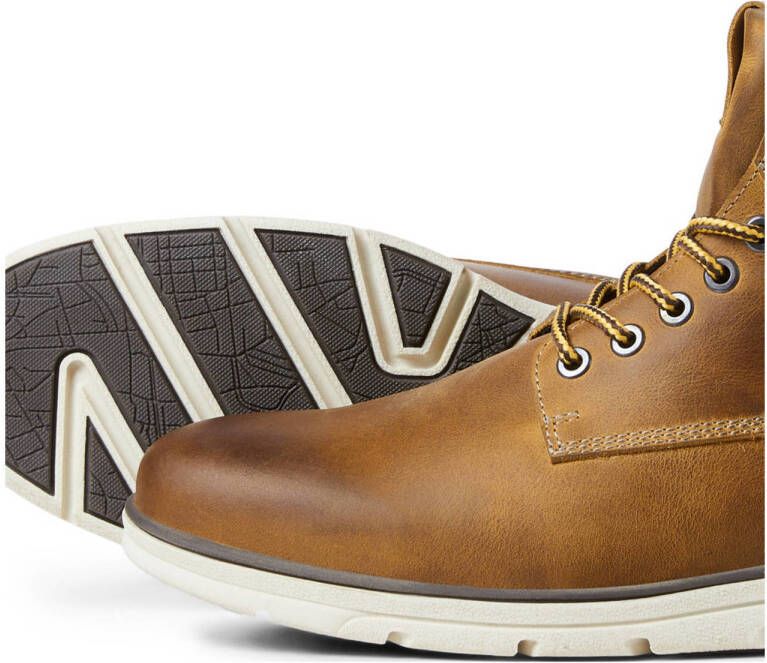 JACK & JONES JFWTUBAR leren veterboots bruin