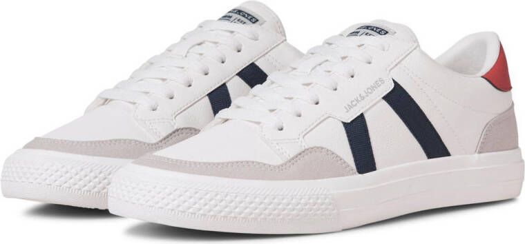 JACK & JONES JFWMORDEN sneakers wit blauw