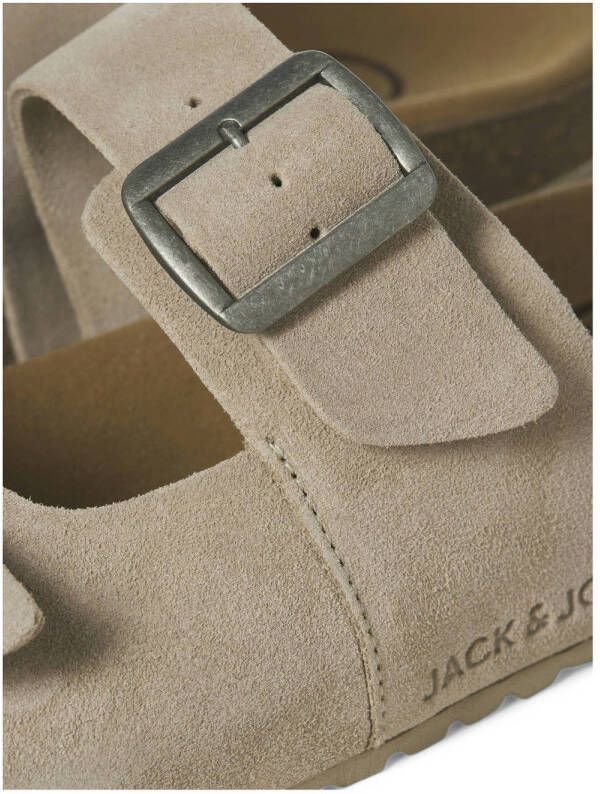 JACK & JONES Jfwlouis Suede Sandal suède slippers taupe