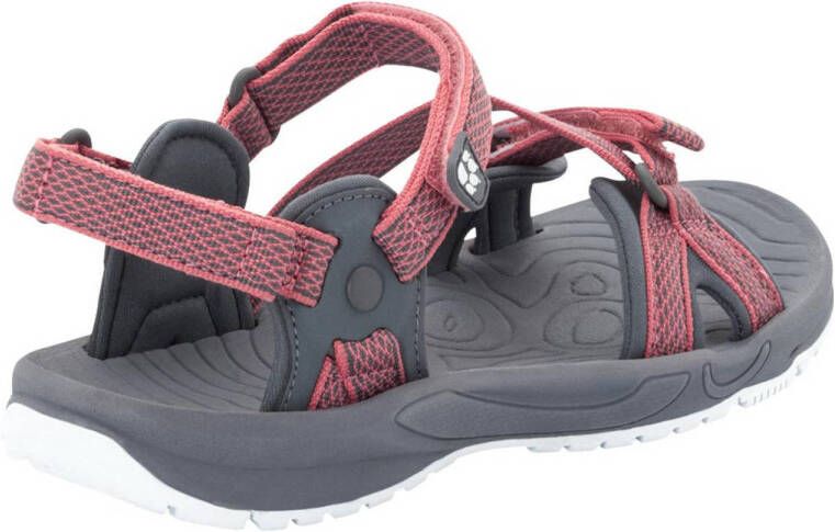 Jack Wolfskin Lakewood Rise outdoor sandalen roze grijs