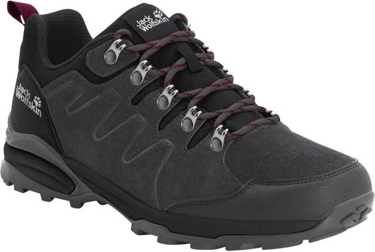 Jack Wolfskin Refugio TExapore Low wandelschoenen antraciet paars