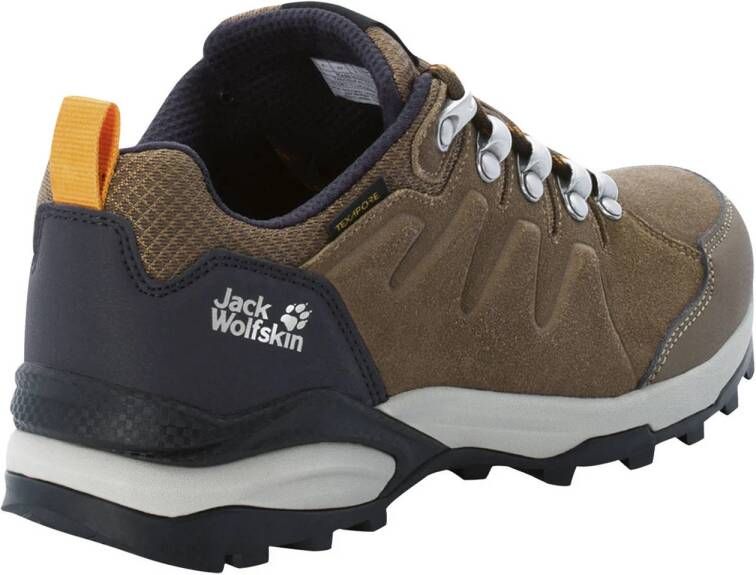 Jack Wolfskin Refugio TExapore Low wandelschoenen bruin oranje