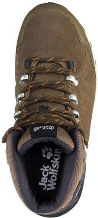 Jack Wolfskin Refugio Texapore Mid wandelschoenen bruin zwart