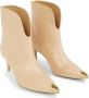 Bruin Tinten Lida Enkellaarsjes Enkelboots met rits Dames Camel - Thumbnail 6