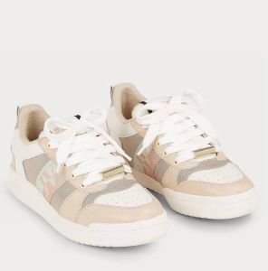 JOSH V Maeve leren sneakers beige wit