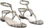 JOSH V Romijn sandalen met slangenprint beige - Thumbnail 3