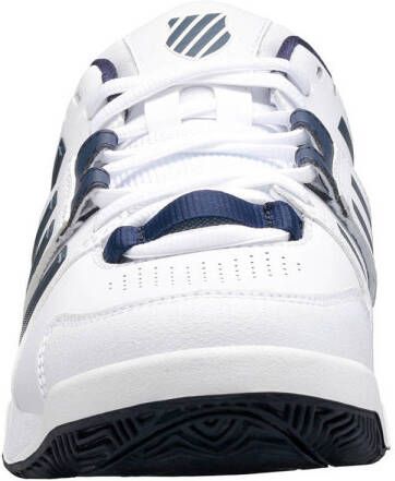 K-Swiss Accomplish IV leren tennisschoenen wit blauw zilver