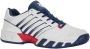 K-Swiss Bigshot Light Omni 4 tennisschoenen wit donkerblauw rood - Thumbnail 1