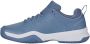 K-Swiss Court Express 2 Clay tennisschoenen blauw wit oranje - Thumbnail 4