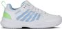 K-Swiss Court Express 2 Gravel Dames Tennisschoenen 94429112m Kleur Wit-blauw - Thumbnail 3