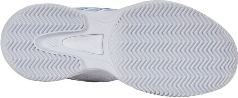 K-Swiss COURT EXPRESS tennisschoenen wit lichtblayw.groen