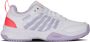 K-Swiss Court Express 2 Clay tennisschoenen wit lila rood - Thumbnail 3
