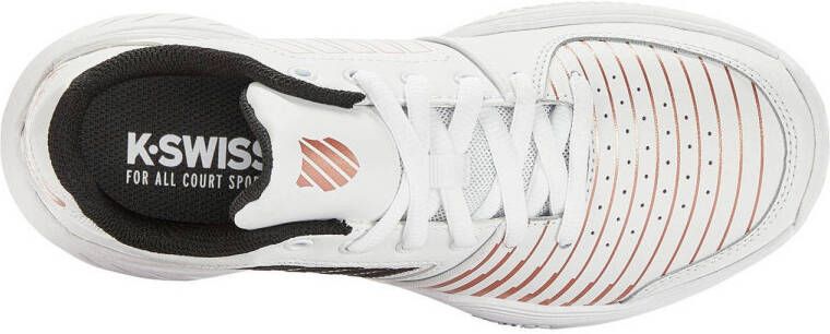 K-Swiss Court Express hb tennisschoenen wit zwart rosé