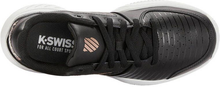 K-Swiss Court Express hb tennisschoenen zwart wit rosé