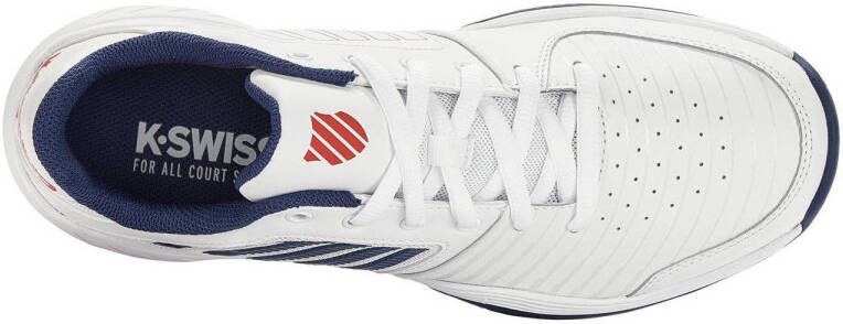 K-Swiss Court Express tennisschoenen wit donkerblauw