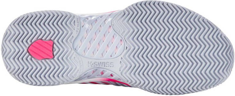 K-Swiss Express Light 3 HB padelschoenen wit roze blauw