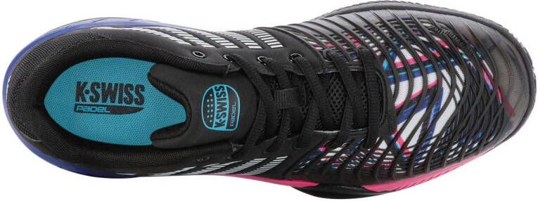 K-Swiss Express Light 3 HB padelschoenen zwart blauw roze