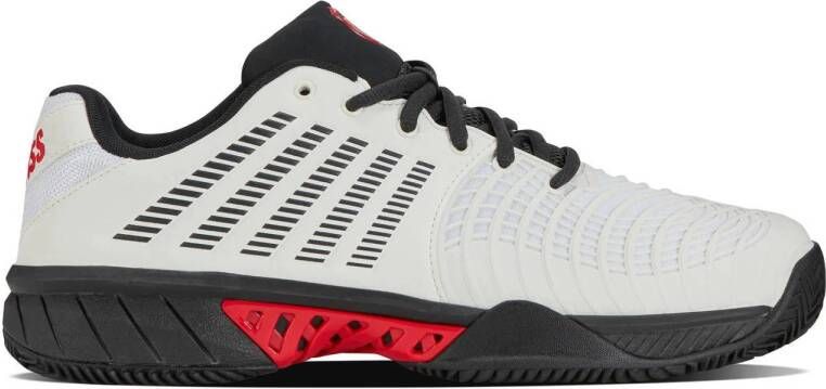 K-Swiss Express Light 3 HB tennisschoenen wit zwart rood