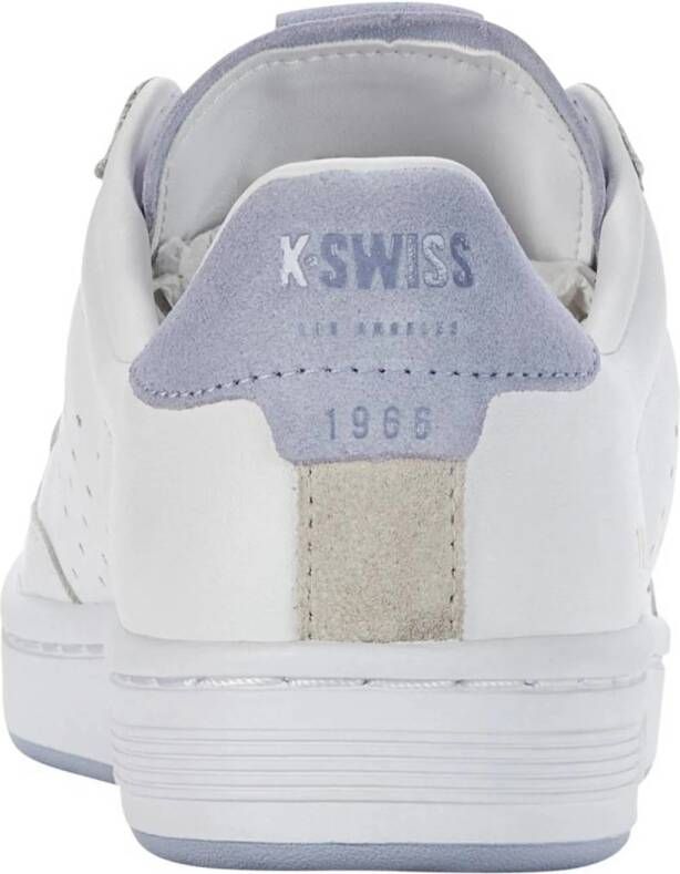 K-Swiss Lozan Klub leren sneakers wit lila