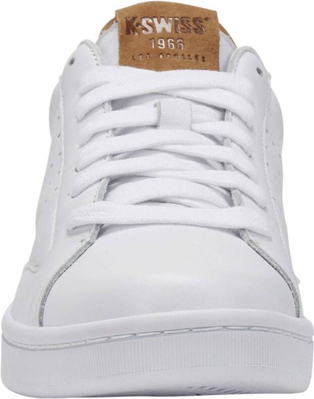 K-Swiss Lozan Klub Lth sneakers wit cognac