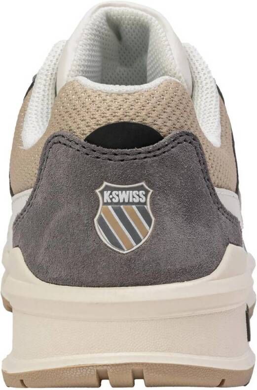 K-Swiss Rival Trainer leren sneakers wit zand