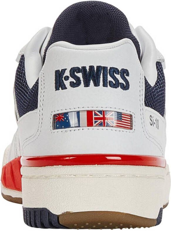 K-Swiss SI-118 Rival sneakers wit rood donkerblauw