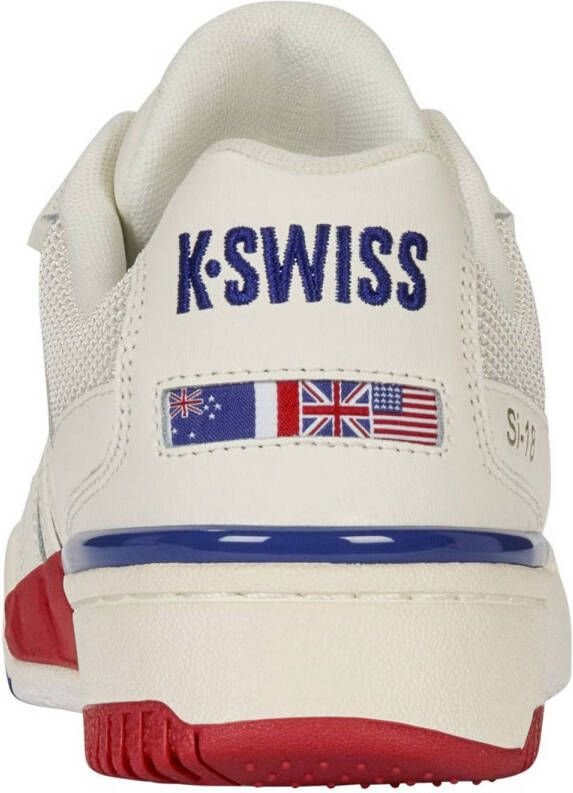 K-Swiss SI-18 Rival sneakers wit donkerblauw rood