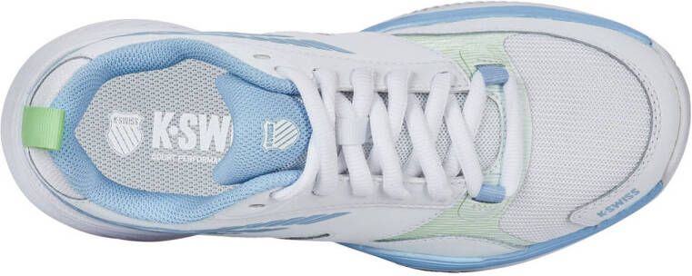 K-Swiss Speedex Clay tennisschoenen wit lichtblauw groen