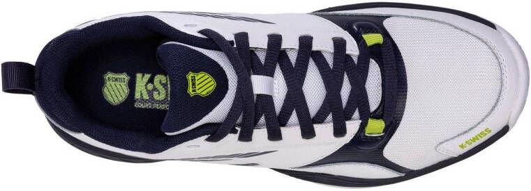 K-Swiss Speedex HB tennisschoenen wit donkerblauw limegroen