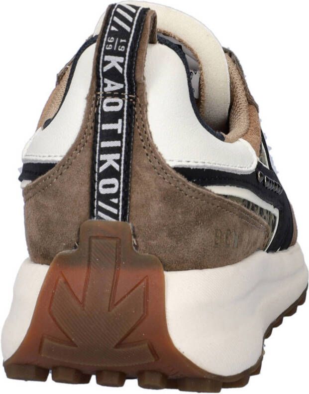 Kaotiko Detroit Glam suède sneakers kaki panter