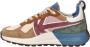 Kaotiko Detroit Multi chunky suède sneakers bruin multi - Thumbnail 3