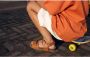 Kipling leren sandalen cognac Bruin Leer Effen 25 - Thumbnail 14