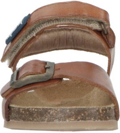 Kipling Fabio leren sandalen cognac