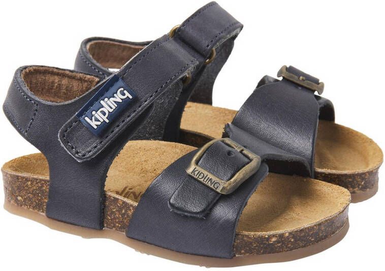 Kipling Fabio leren sandalen donkerblauw