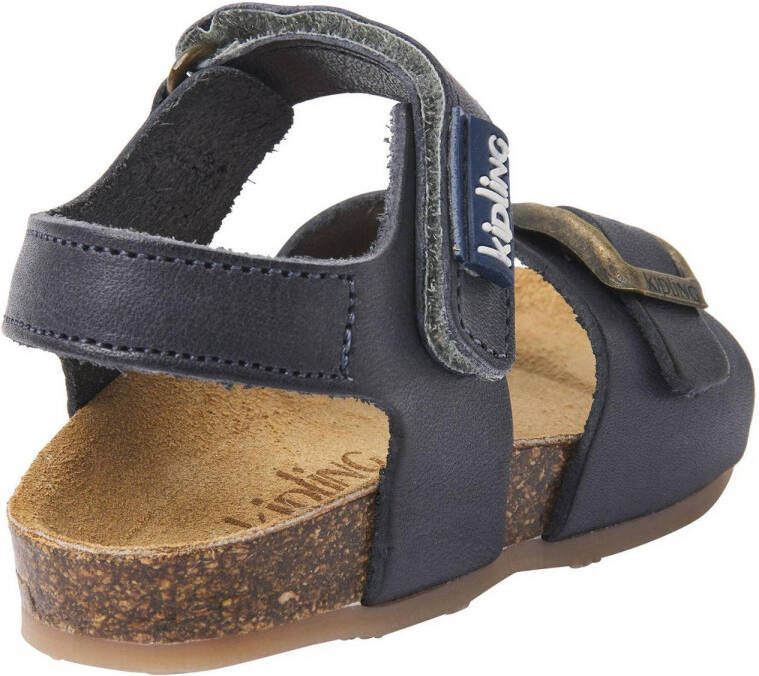 Kipling Fabio leren sandalen donkerblauw