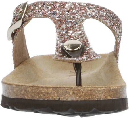 Kipling Madonna 3 teenslippers met glitters roze