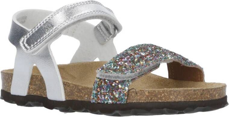 Kipling Marjorie 3 sandalen met glitters zilver