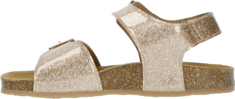 Kipling sandalen goud met glitters