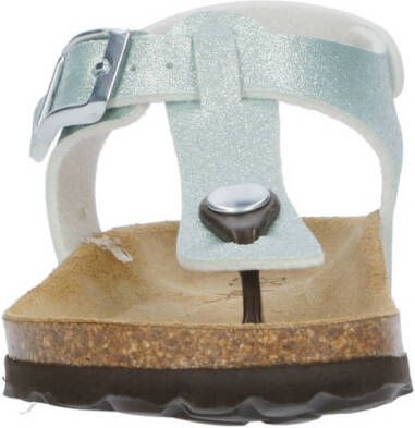 Kipling sandalen lichtgroen zilver