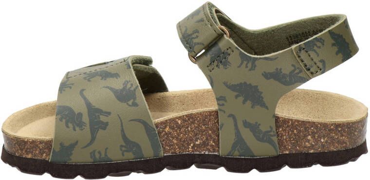 Kipling Scato 2 sandalen met dino's kaki