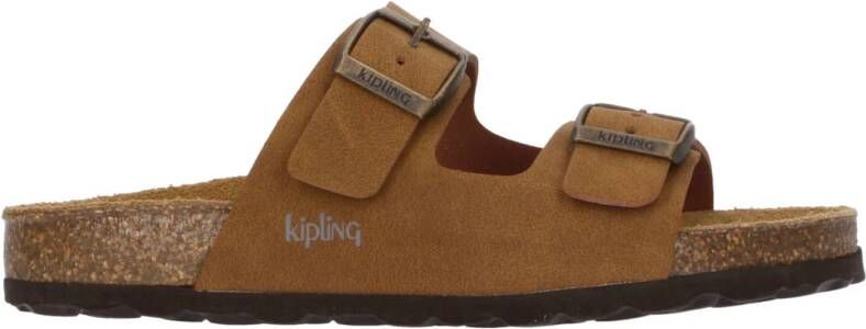 Kipling Sunset 1 nubuck slippers cognac