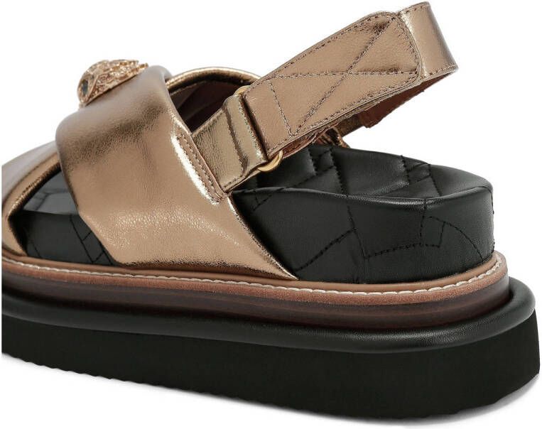 Kurt Geiger 225-Orson leren sandalen brons